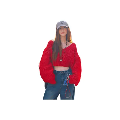 HAPG Красный Женский Трикотаж