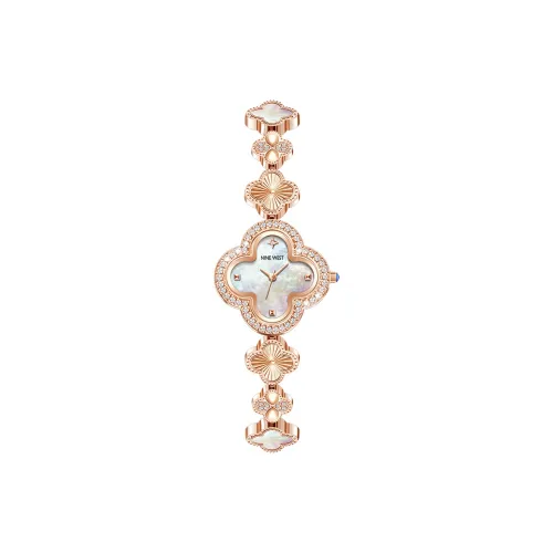 NINE WEST Кварцевый механизм нержавеющая сталь ремешок для часов женские часы многоцветный циферблат