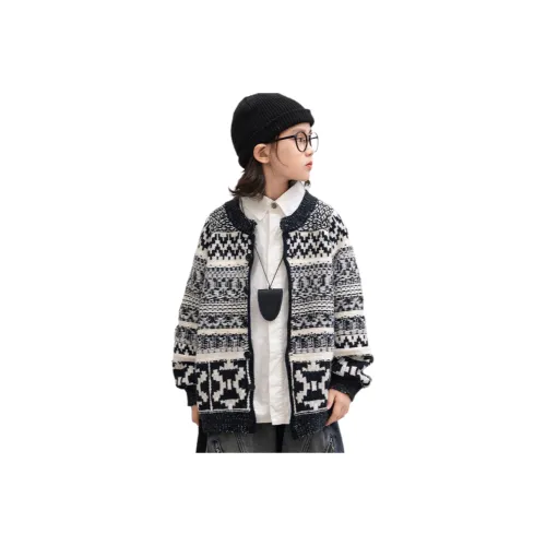 ЮЙЧЖАОЛИНЬ Черный Белый Школьный возраст Свитера