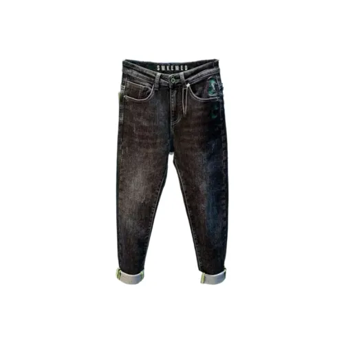 CAT'S PAW Черный Серый Цвет Унисекс Джинсы