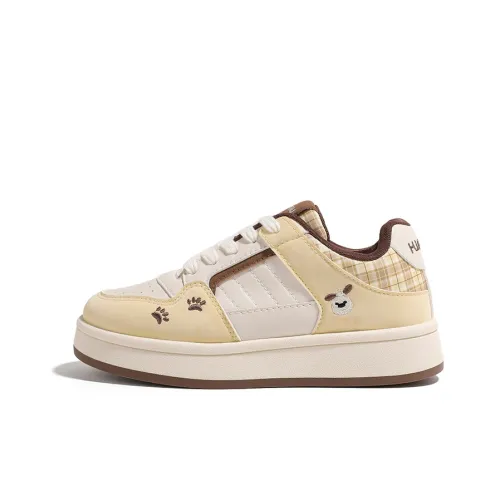 HUANQIU Высота Увеличивающие Дышащие Противоскользящие Низкие Кроссовки для Скейтбординга Женские Лимон