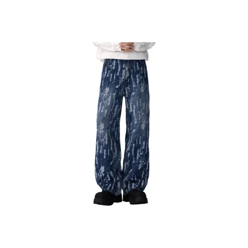 MARK WAFFLE Унисекс Джинсы