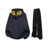 Темно-синий (Желтый) Свитшот + Черные Джинсы