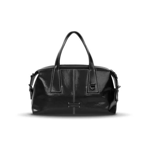 INJOYLIFE Коровья кожа Одно плечо Сумка Средний Женский Черный