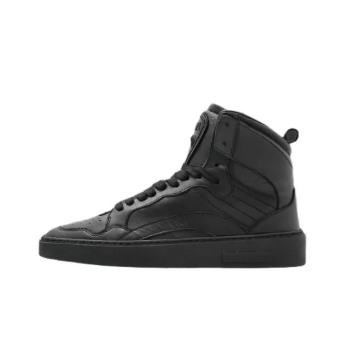 DSQUARED 2 Дукати Коллаборация Высокие Кроссовки для скейтбординга Женские Черные