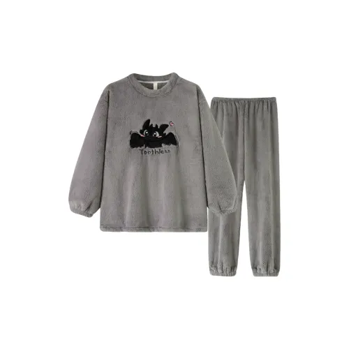 XIAOLIZI Shy Little Черный Кот Мужской Пижамный Комплект