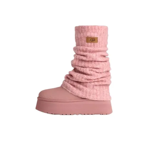 UGG CLASSIC MINI DIPPER Нагрудник Термобутсы Женские Розовые