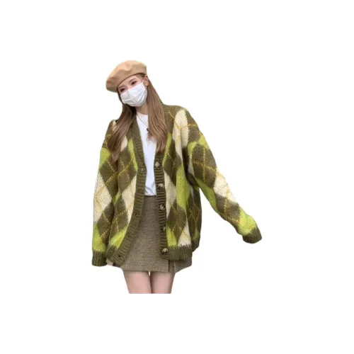 HAPG Зеленый Женский Трикотаж