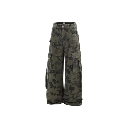 W9H2 Камуфляж Унисекс Джинсы