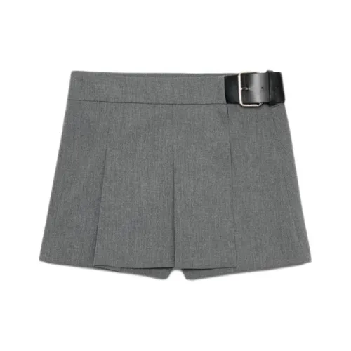 ZARA Темно-серые женские повседневные шорты