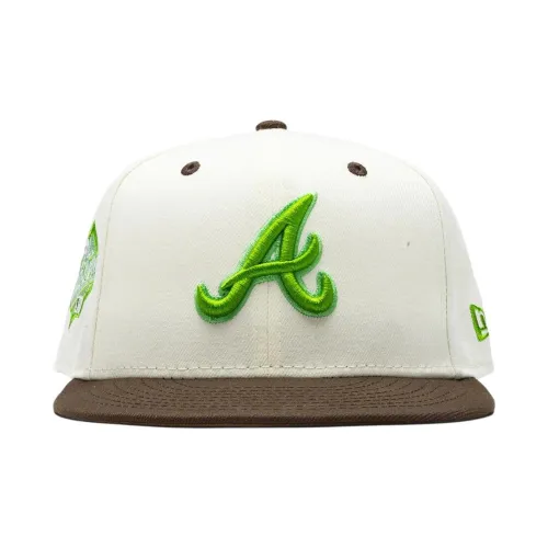 New Era 59FIFTY Series Полиэстер Кепки Унисекс Белый Зеленый Коричневый