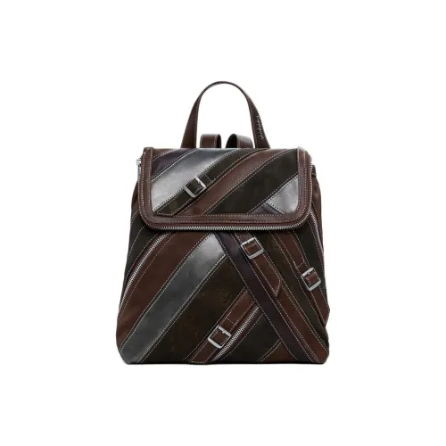 Desigual Полиуретан Рюкзак Маленький Женский Многоцветный