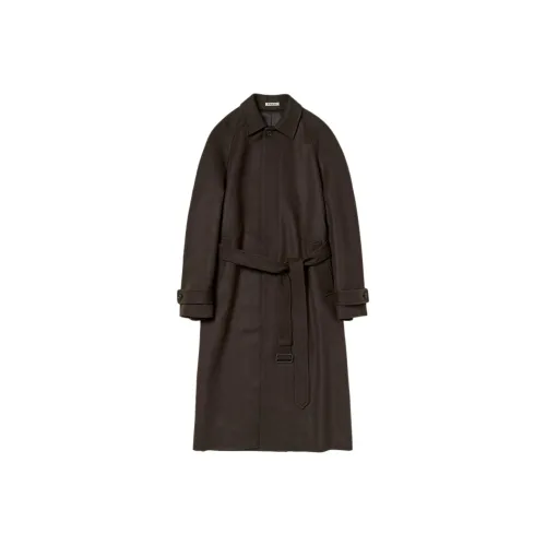 Auralee FW25 Малыш CAMEL Фланель Пальто Женские