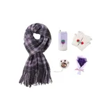 Шарф+Перчатки+Утепленный Рекомендуемый бюстгальтер+Термокружка+Подогреватель для рук+Букет