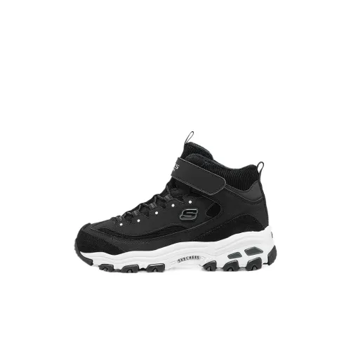 Skechers Kids Устойчивые к истиранию Термические Высокие Детские Зимние сапоги Черные