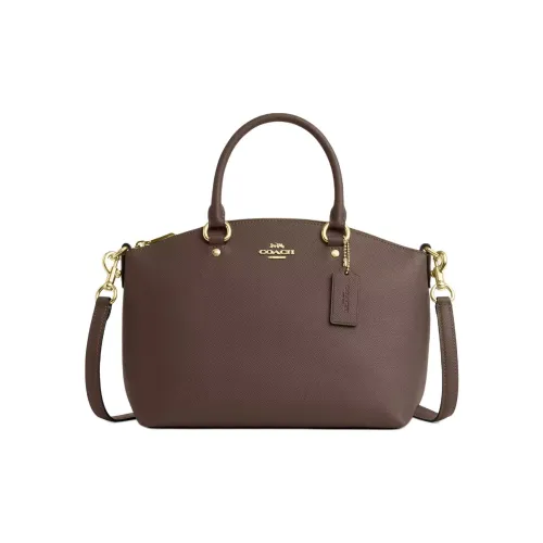 COACH Sadie Crossbody Текстура Кожа Плечо Сумка Большая Женская Светло-Коричневая