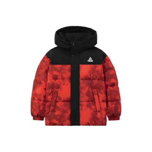 PEAK Красный PK Чисто белый Стандарт K Kids Пуховые куртки