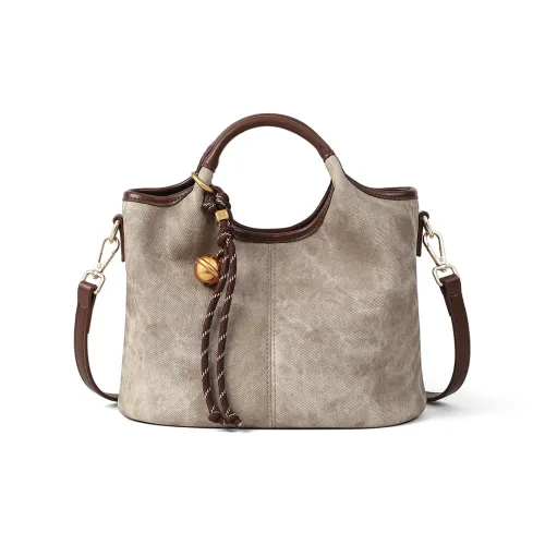 PT'SON Коровья кожа с синтетической кожей сумка женская цвет хаки