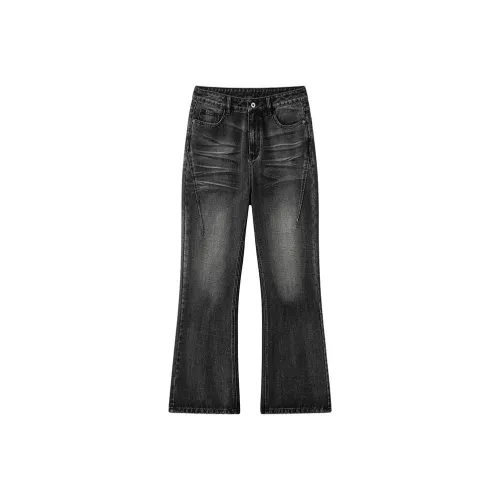 HKRXEC Lightning Черный Серый Мужские Джинсы