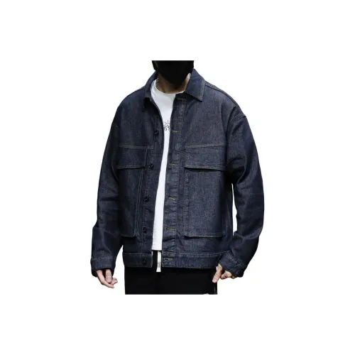 TONGXIANSEN Синий Мужской Джинсовые Куртки