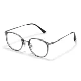 Прозрачно-серый с трехсторонней нижней заколкой линзы