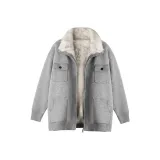 Серый с флисовой подкладкой