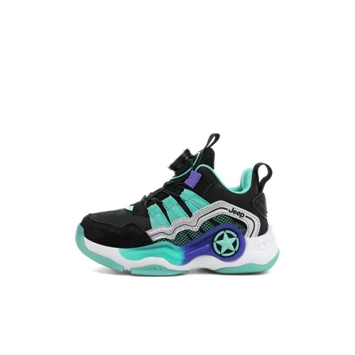 Jeep Амортизация устойчивый к истиранию дышащий противоскользящий низкий топ беговые кроссовки черный фиолетовый Луна детский