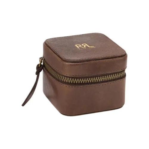 Ralph Lauren Коровья кожа Путешествие Сумка для хранения Мужская Темно-красная Коричневая