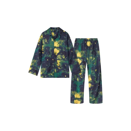 Gongdie Зеленый Мужской Пижамные комплекты