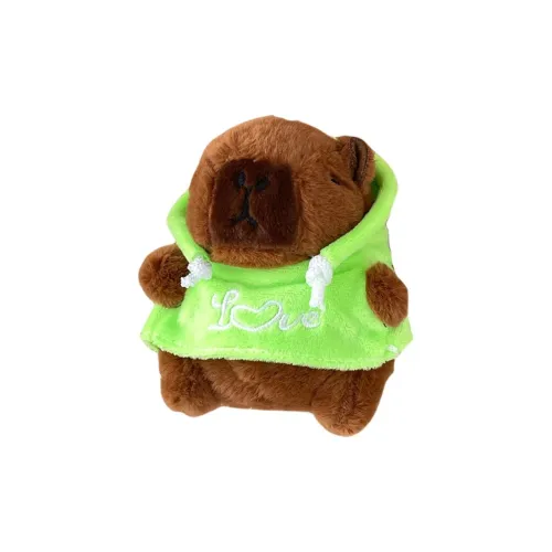 QICAIBOSHI Милый свитшот с капибарой кукла креативный брелок с капибарой плюшевая подвеска 10 5 см рекомендуемый рост