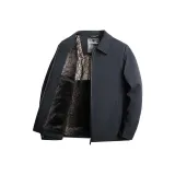 Темно-синий с флисовой подкладкой