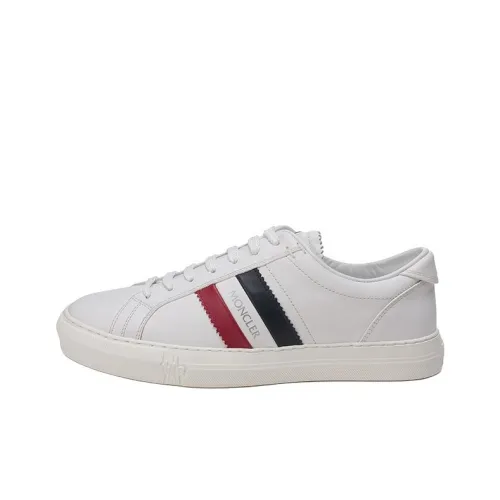 Moncler Низкий Топ Стильный Скейтбординг Мужской Белый