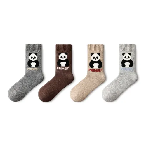 PRIMEET Носки Crew Женские упаковка из 4 пар