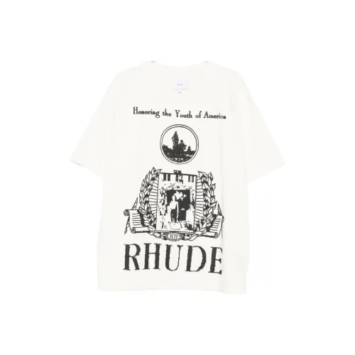 RHUDE Белая Мужская T-Рубашка