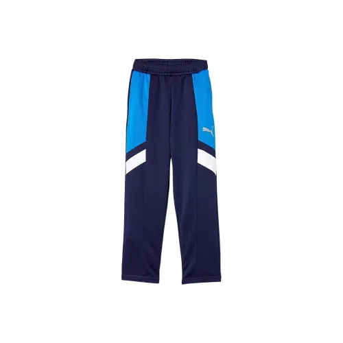 PUMA Темно-синие детские вязаные тренировочные штаны