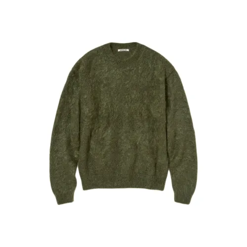 Auralee FW25 Брушированный Супер KID Мохер KNIT P O Свитер Мужской