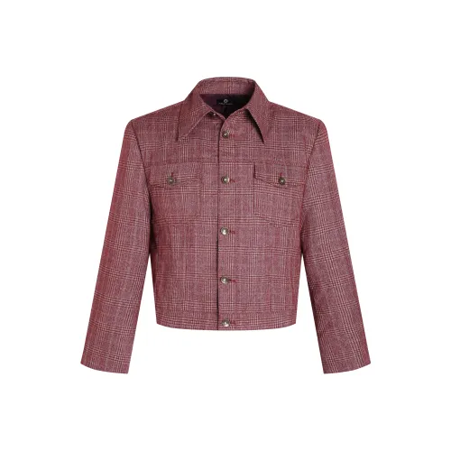 PUBLIC RADIO Red Unisex Jackets PUBLIC RADIO Красный Унисекс Куртки