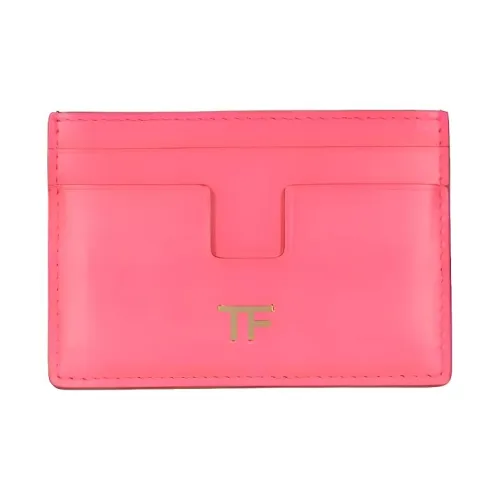 TOM FORD Кожа Кошелек Держатель для карт Женский Розовый