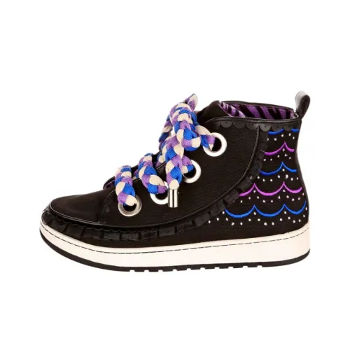 IRREGULAR CHOICE Magic Cupcake High Top Скейтборд Кроссовки Женские Черные