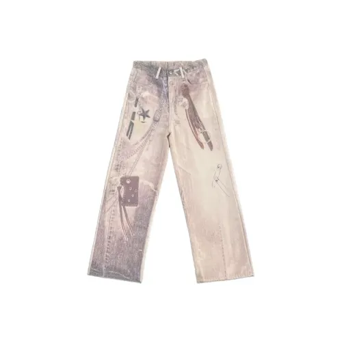 THINGYLAB Абрикос Мужские Джинсы