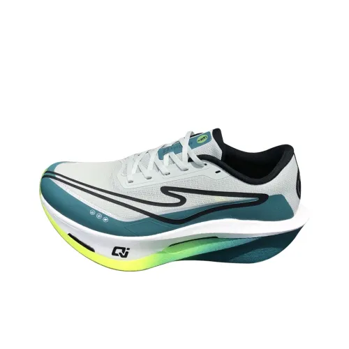 Erke Blue World ET Беговые кроссовки Низкий верх Светло-серый Зеленый Селадон Синий Мужской