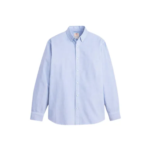 Levis Blue Men's Shirts Левис Синие Мужские Рубашки