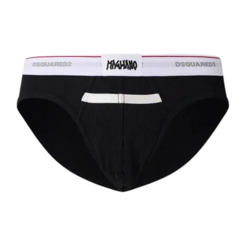 DSQUARED 2 Мужские шорты-бикини черного цвета