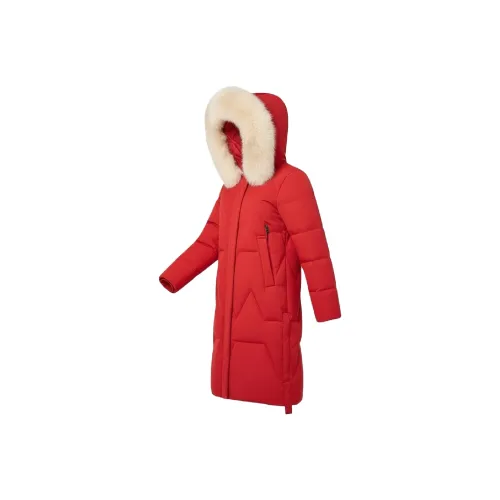CHERICOM Классический Красный Женский Пуховик