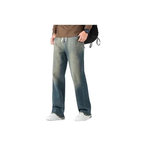 JEANSWEST Ностальгический синий Мужские Повседневные Штаны