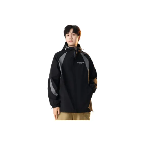 CCAABB Черный Унисекс Куртки