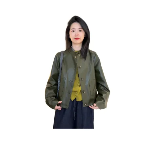 XIAOJUANYAOJIAYOU Кожа Куртка Женская