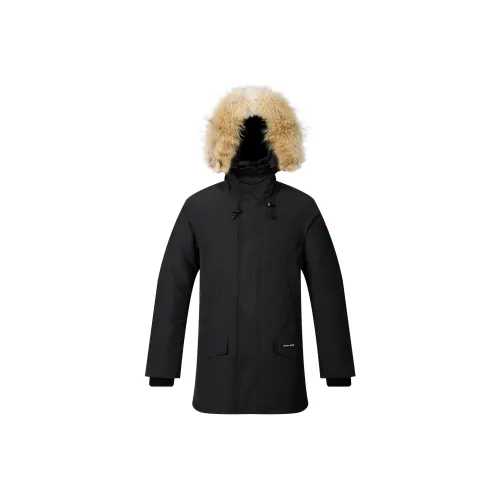 Canada Goose Langford Series Пуховик PARKA Пальто Fusion Форма Edition Зимний Мужской Темно-синий