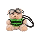 Коричневый пилот, медвежонок [зеленый свитер]