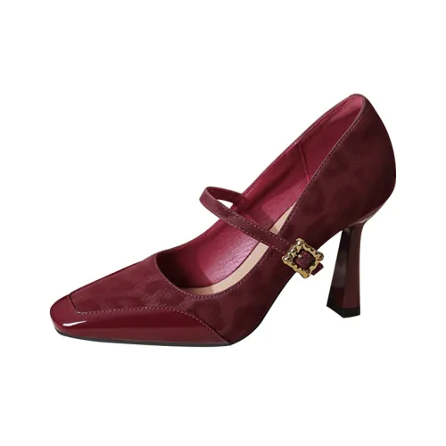 CAOT Квадратный каблук Mary Jane Женские туфли